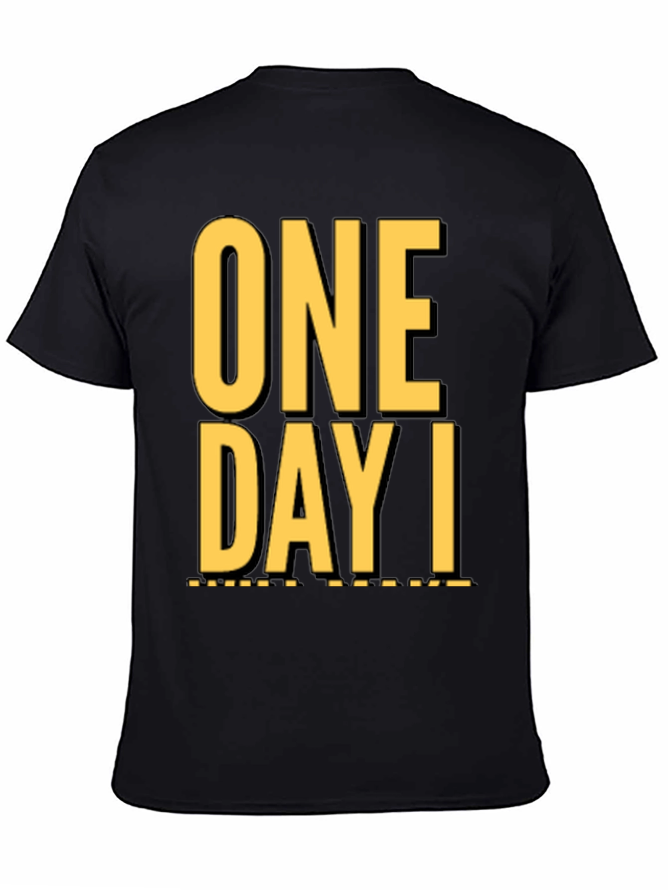 Camiseta Negra One Day I: Casual y con Estilo
