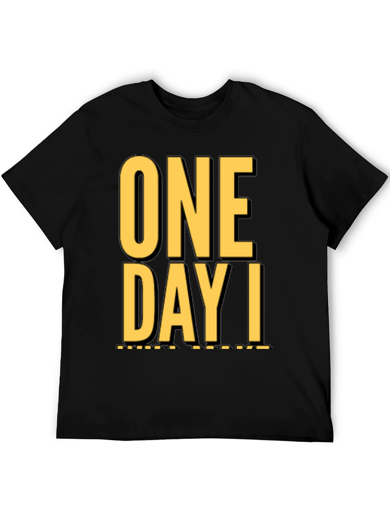 Camiseta Negra One Day I: Casual y con Estilo