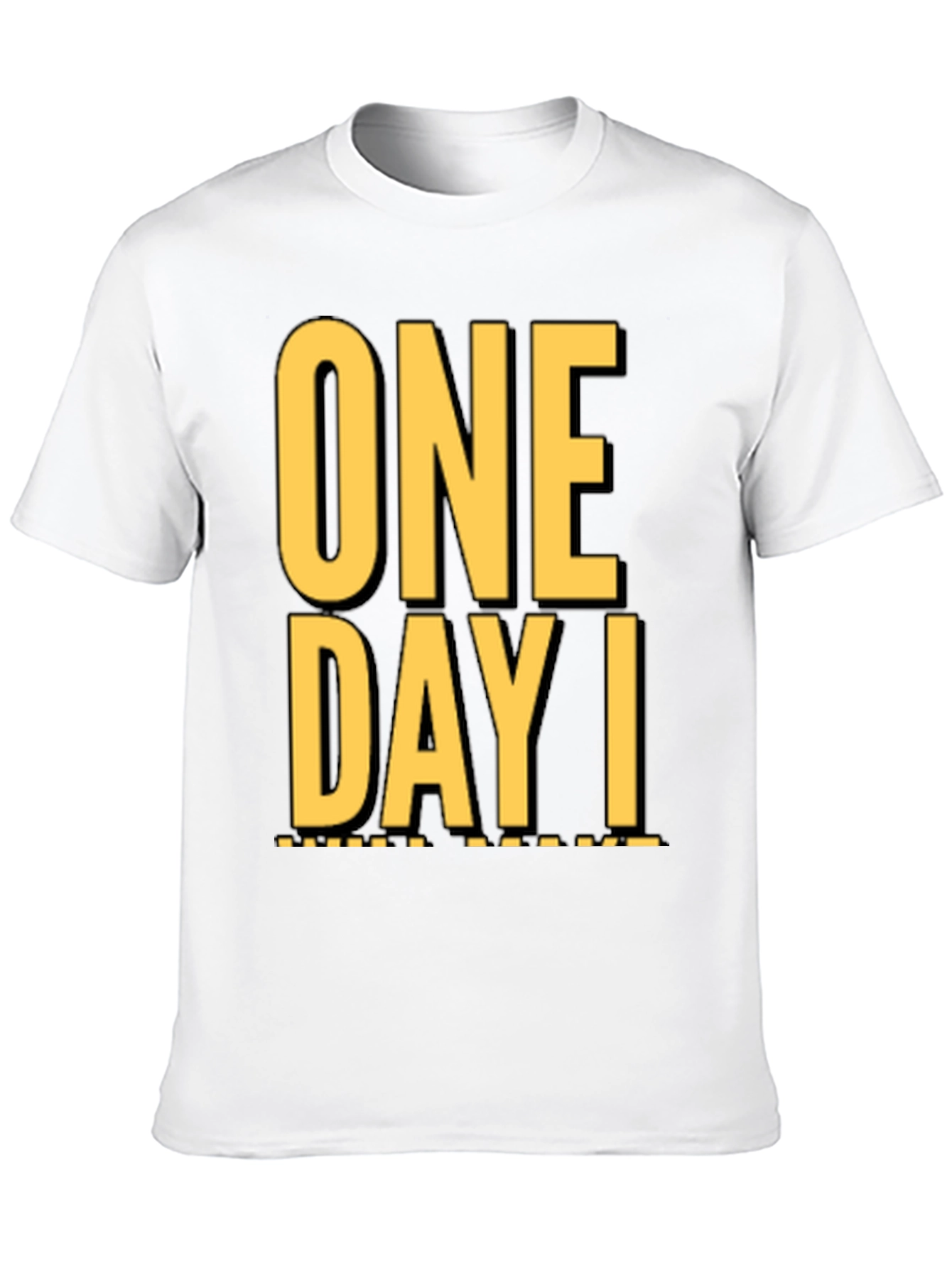 Camiseta Negra One Day I: Casual y con Estilo