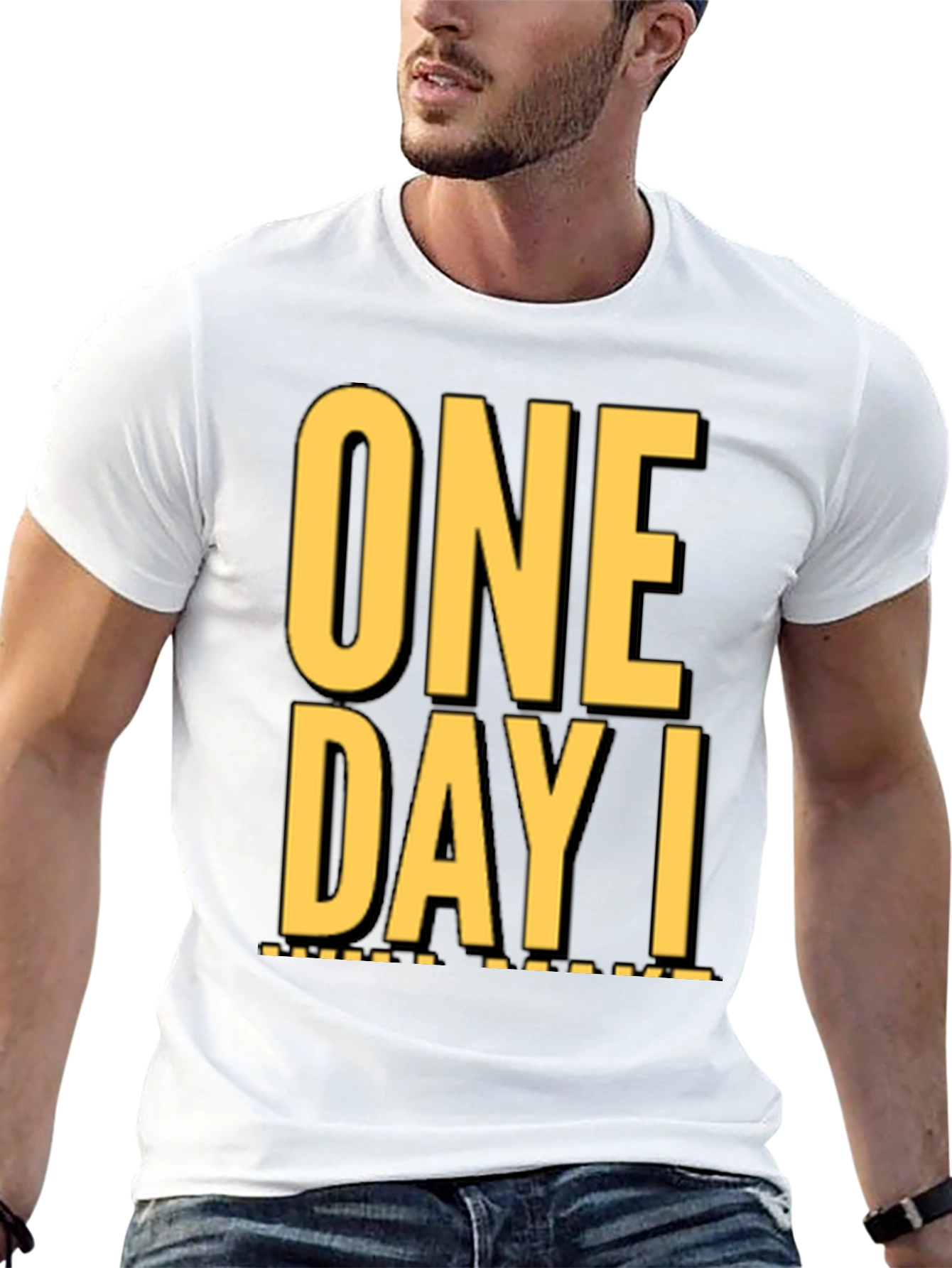Camiseta Negra One Day I: Casual y con Estilo