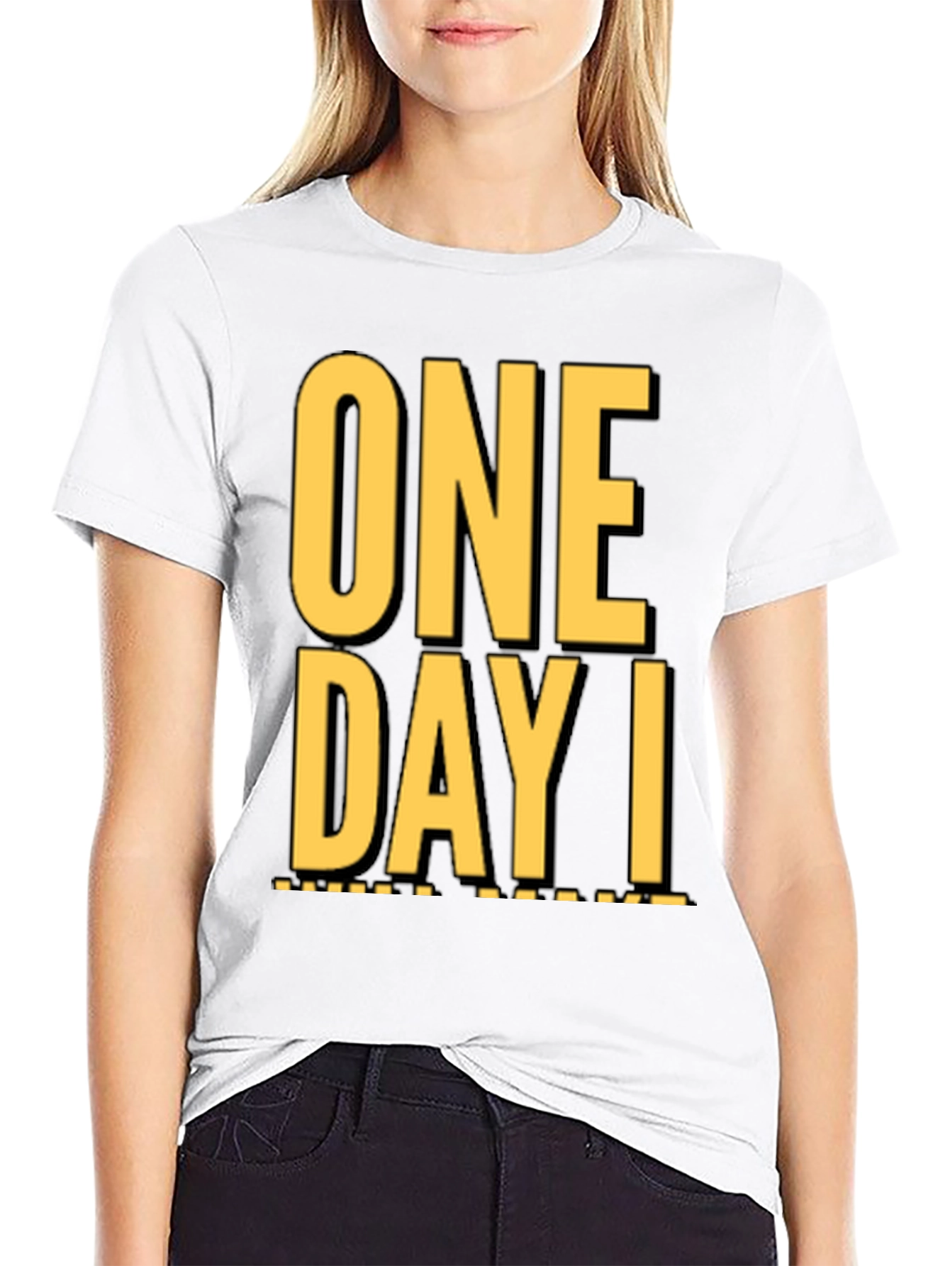 Camiseta Negra One Day I: Casual y con Estilo