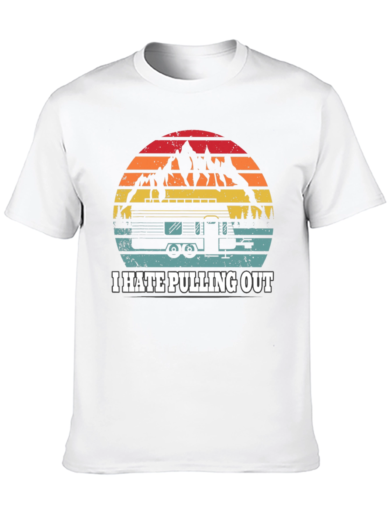 Camiseta Negra I Hate Pulling Out Camping