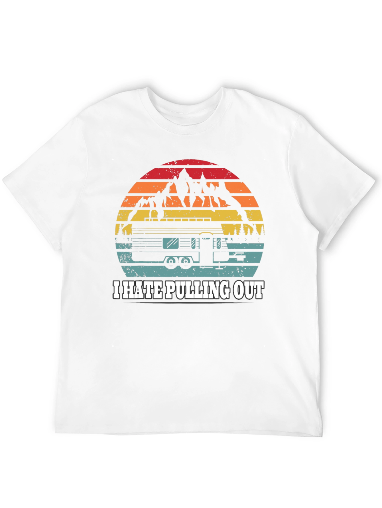 Camiseta Negra I Hate Pulling Out Camping