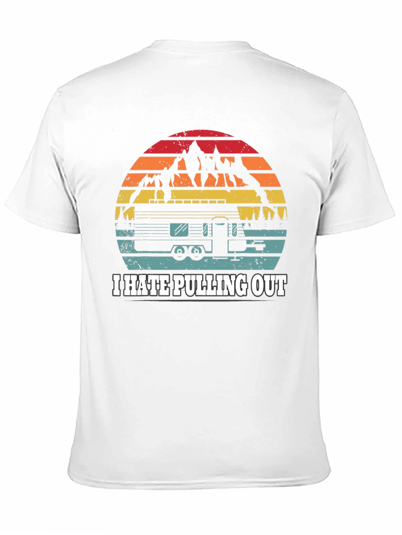 Camiseta Negra I Hate Pulling Out Camping