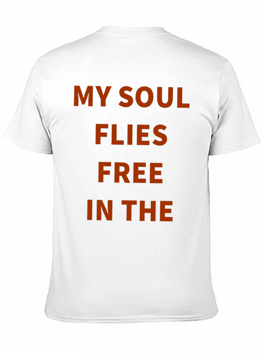 Camiseta Negra Mi Alma Vuela Libre
