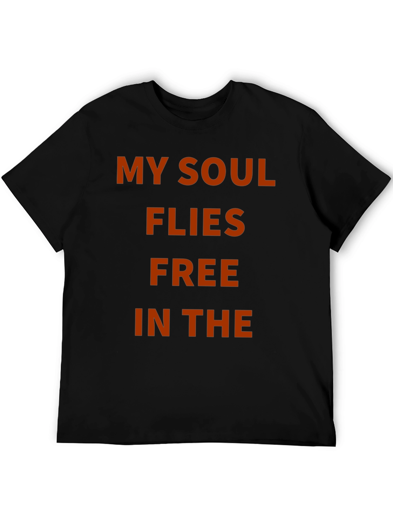 Camiseta Negra Mi Alma Vuela Libre