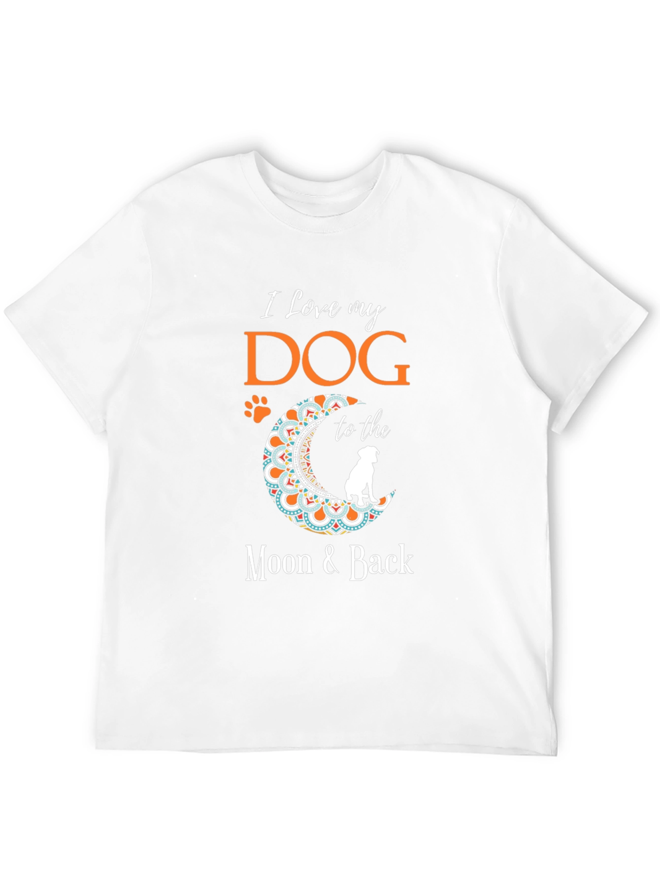 Camiseta Negra Amo a Mi Perro Hasta la Luna