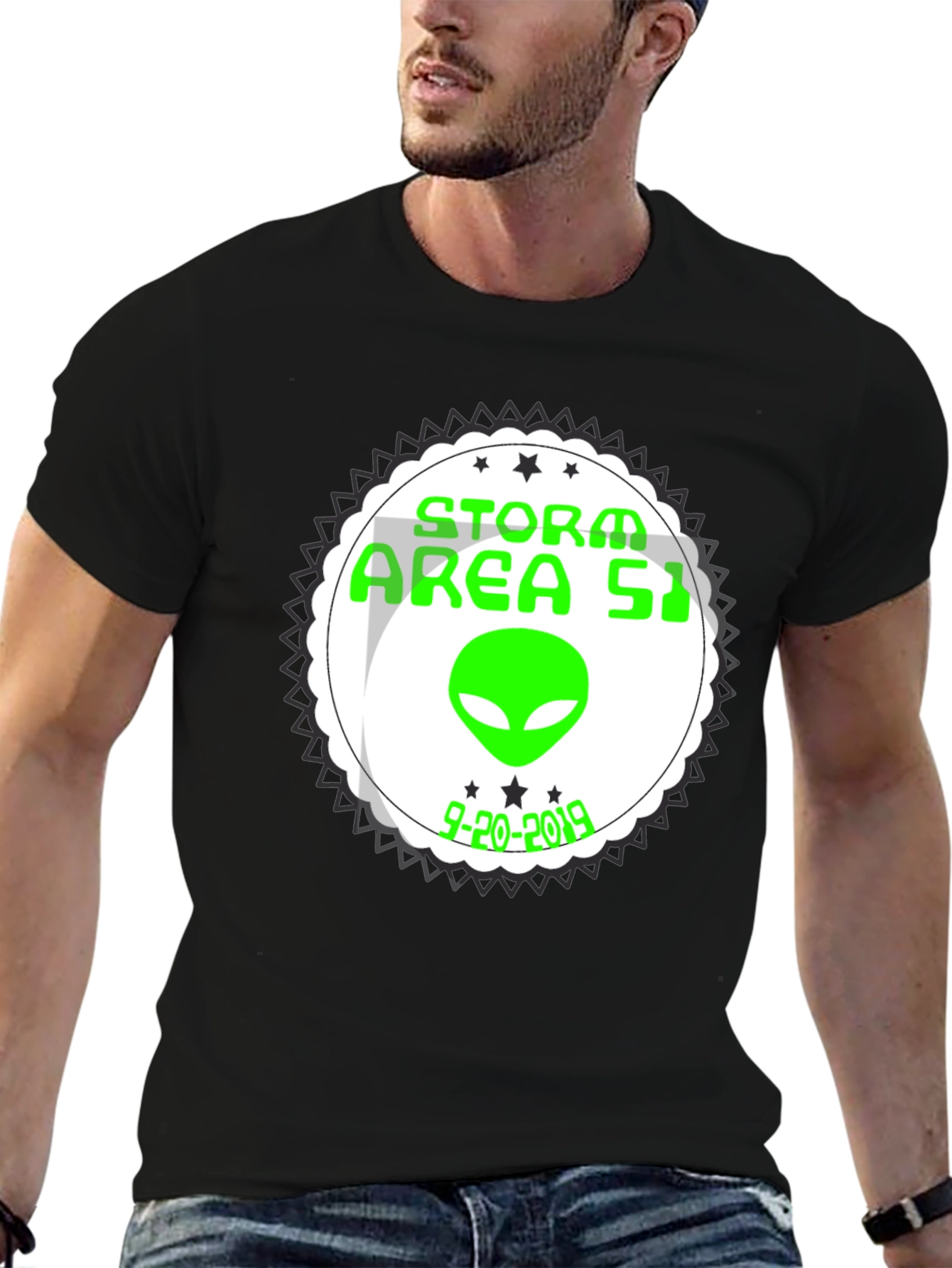 Camiseta Negra Storm Area 51 2019