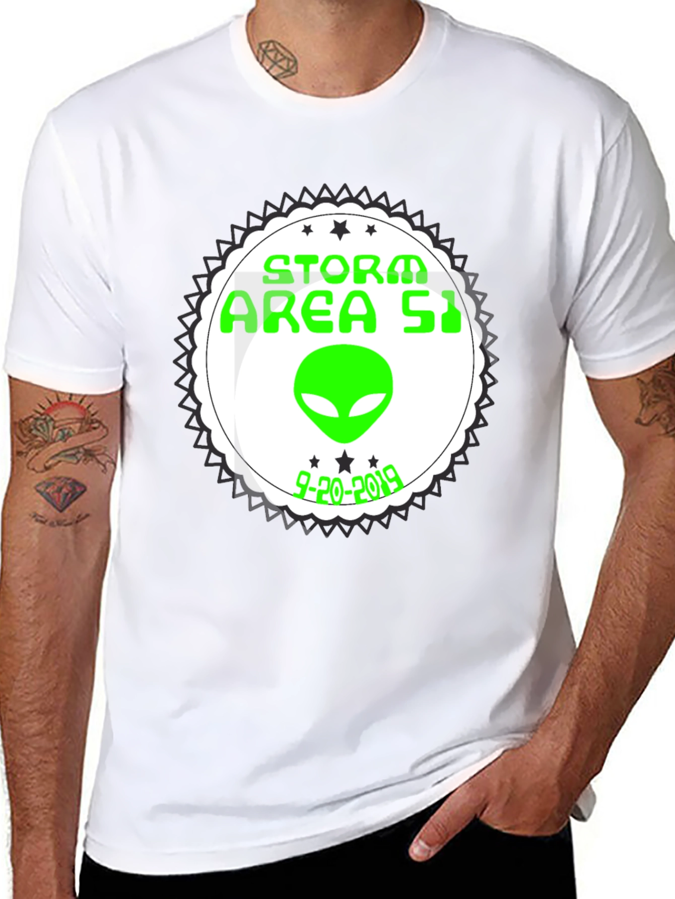 Camiseta Negra Storm Area 51 2019