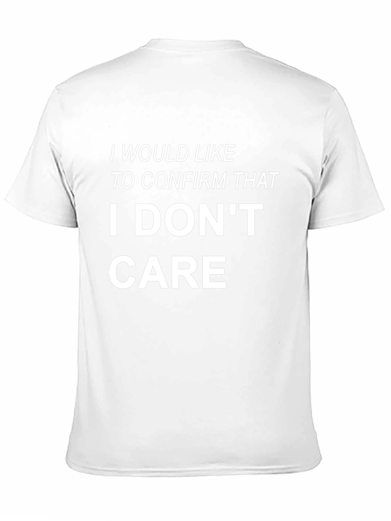 Camiseta Negra: I Dont Care