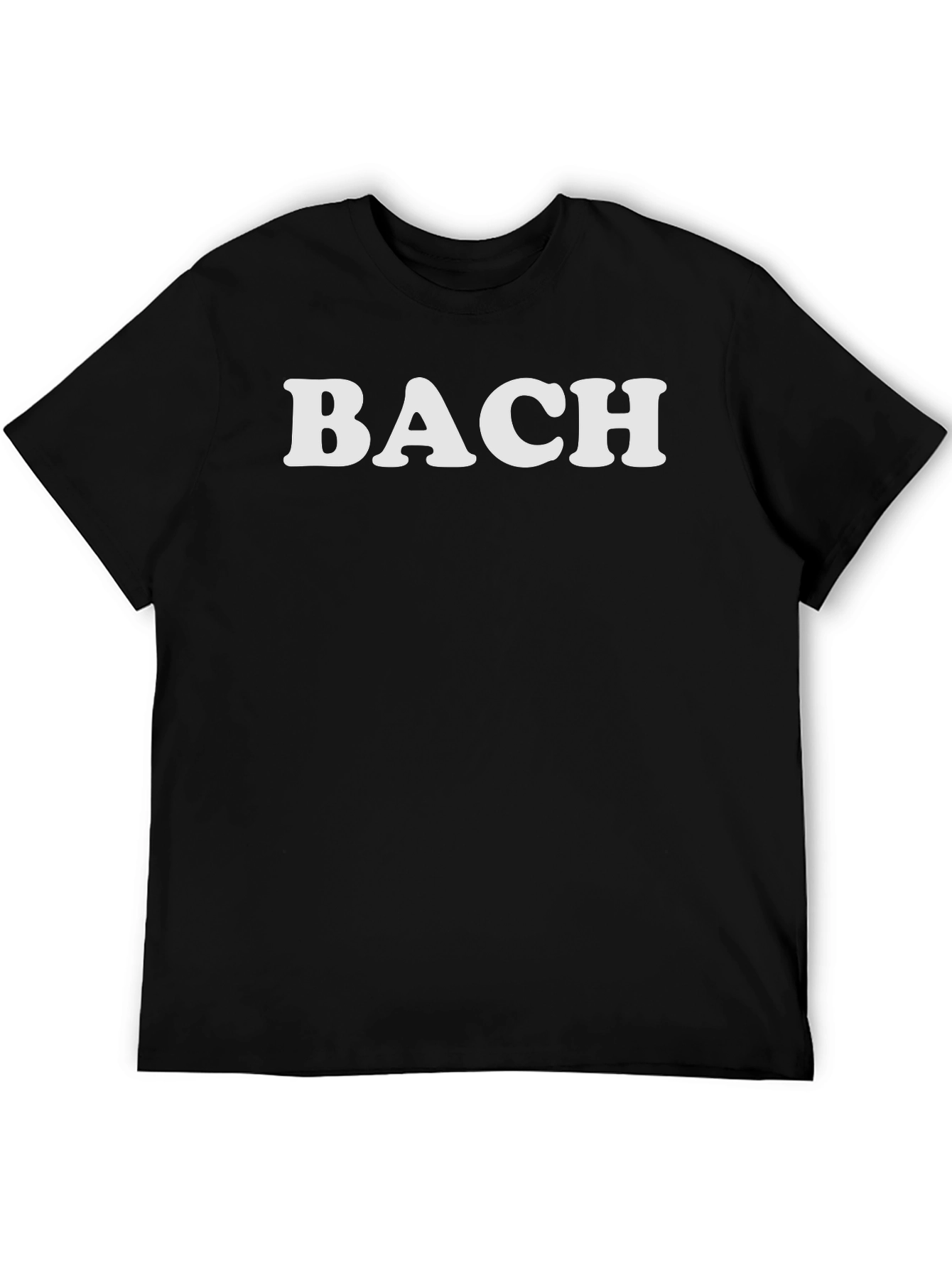 Camiseta Negra BACH Clásica Unisex
