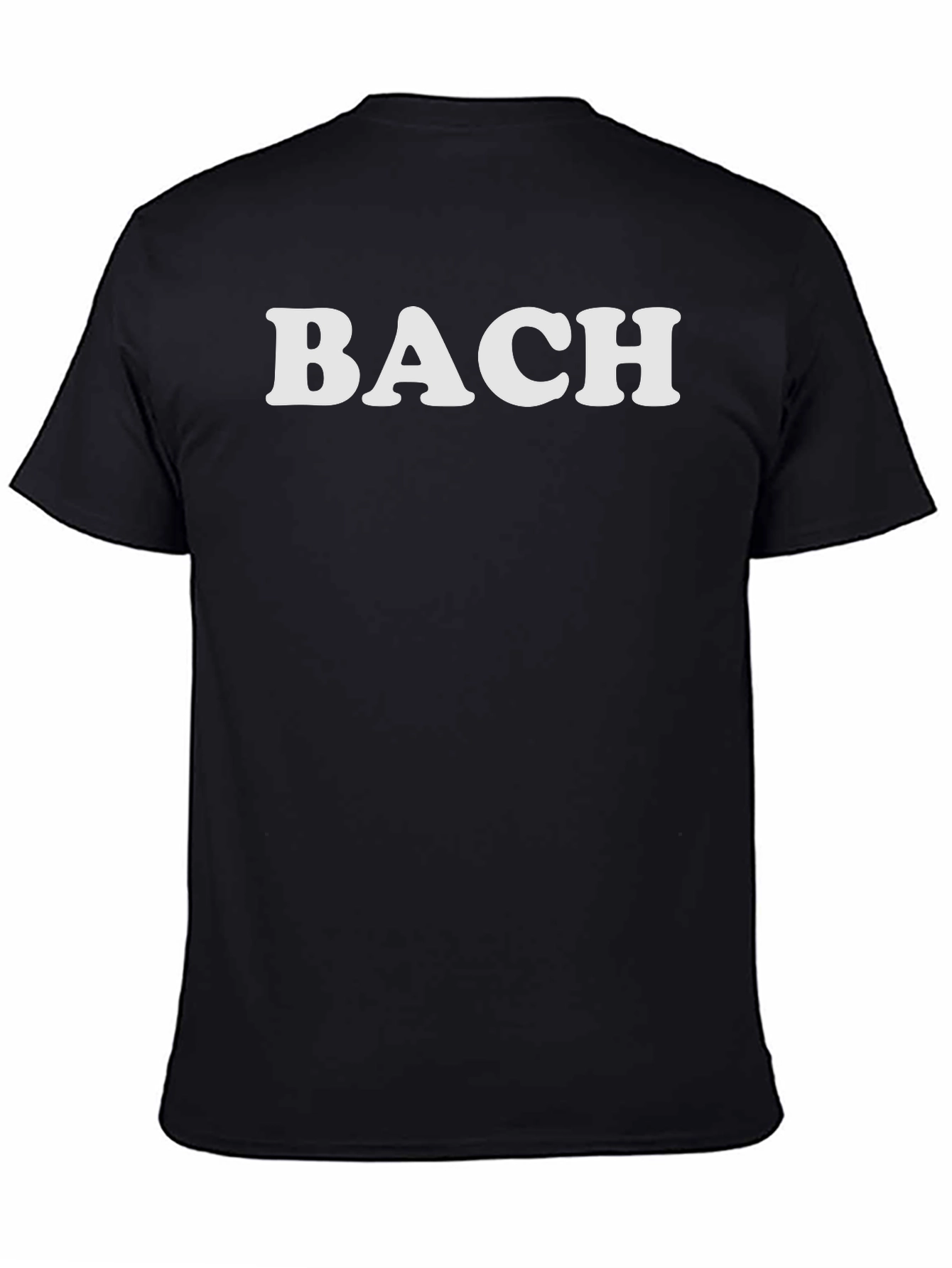 Camiseta Negra BACH Clásica Unisex