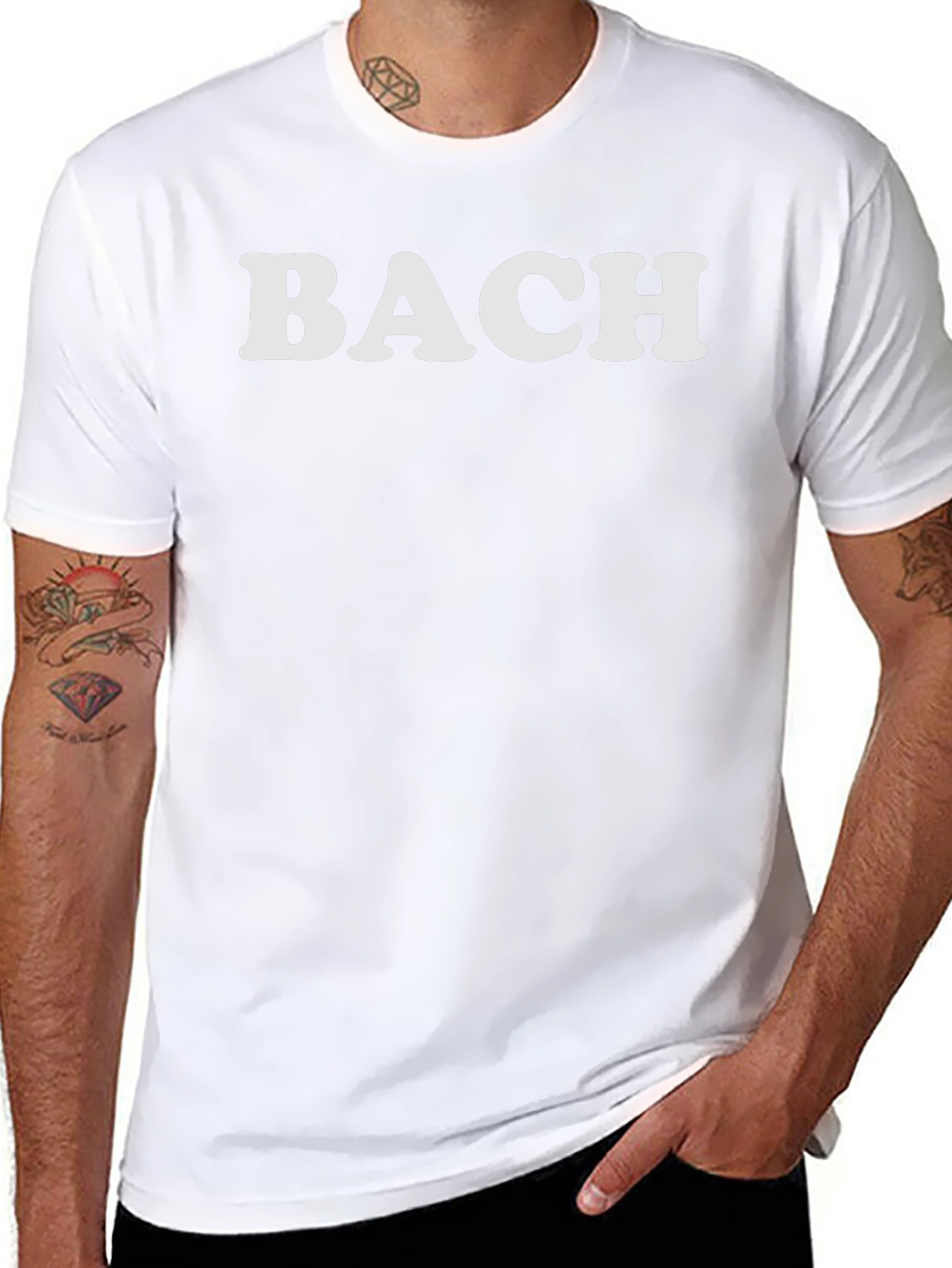 Camiseta Negra BACH Clásica Unisex