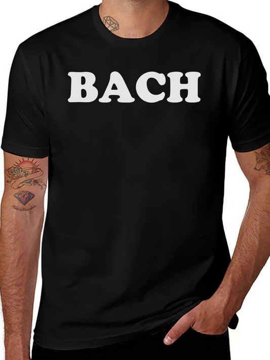 Camiseta Negra BACH Clásica Unisex