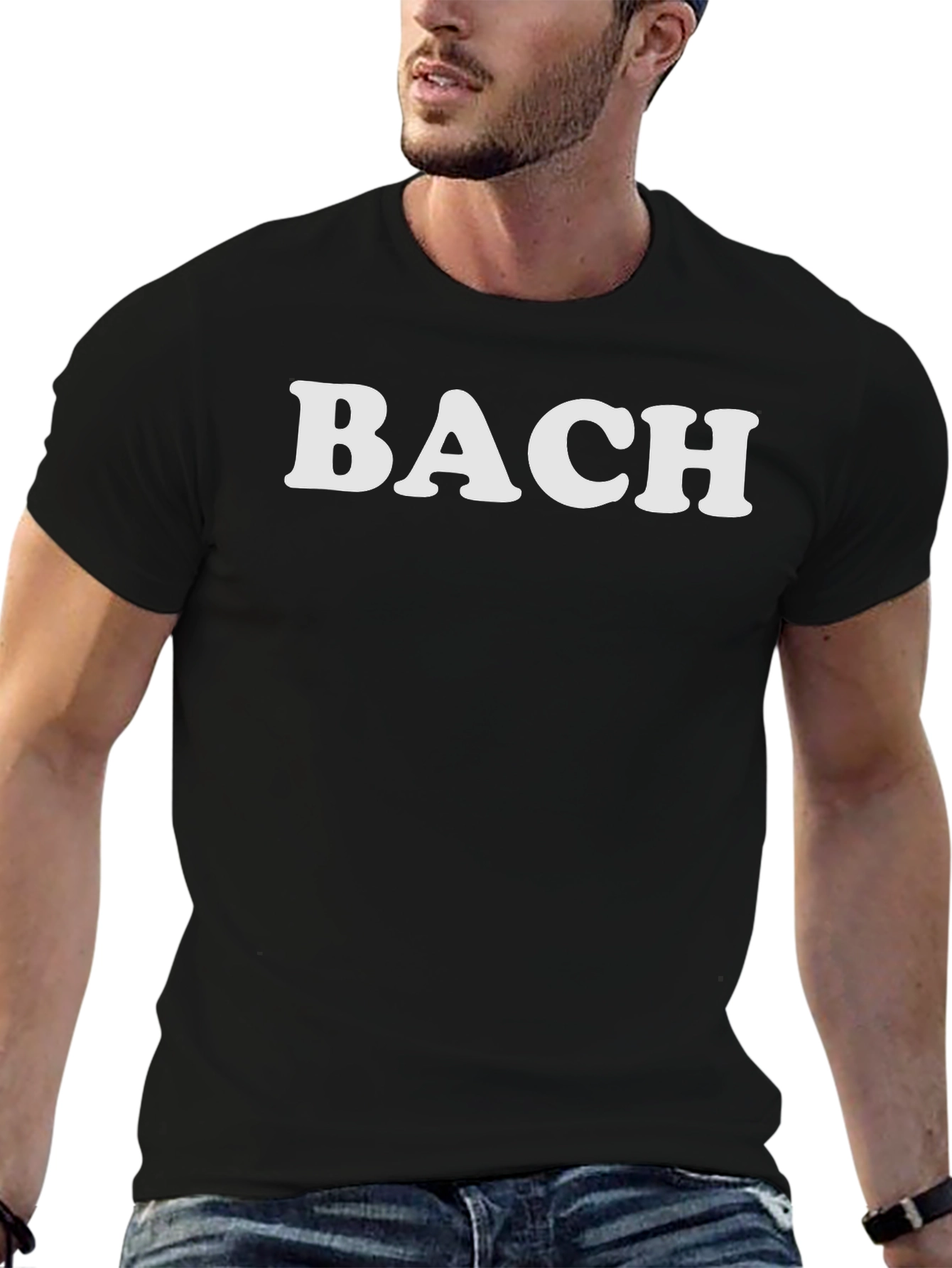 Camiseta Negra BACH Clásica Unisex