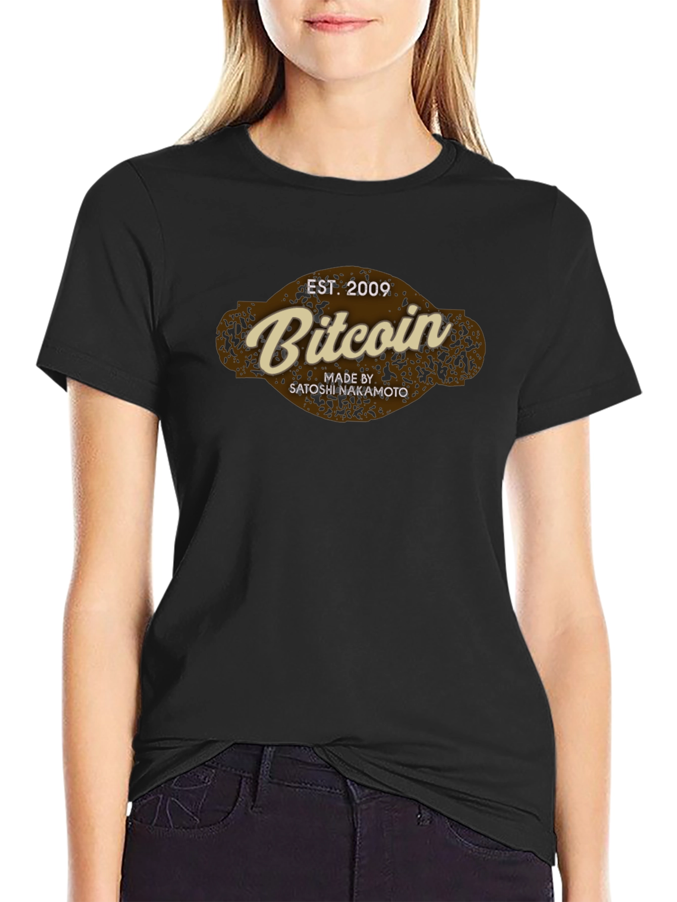 Camiseta Bitcoin - Est. 2009 - Satoshi Nakamoto