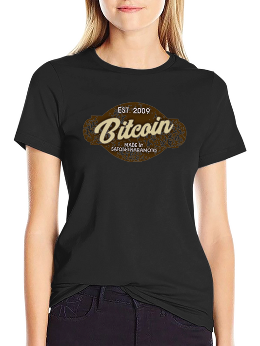 Camiseta Bitcoin - Est. 2009 - Satoshi Nakamoto