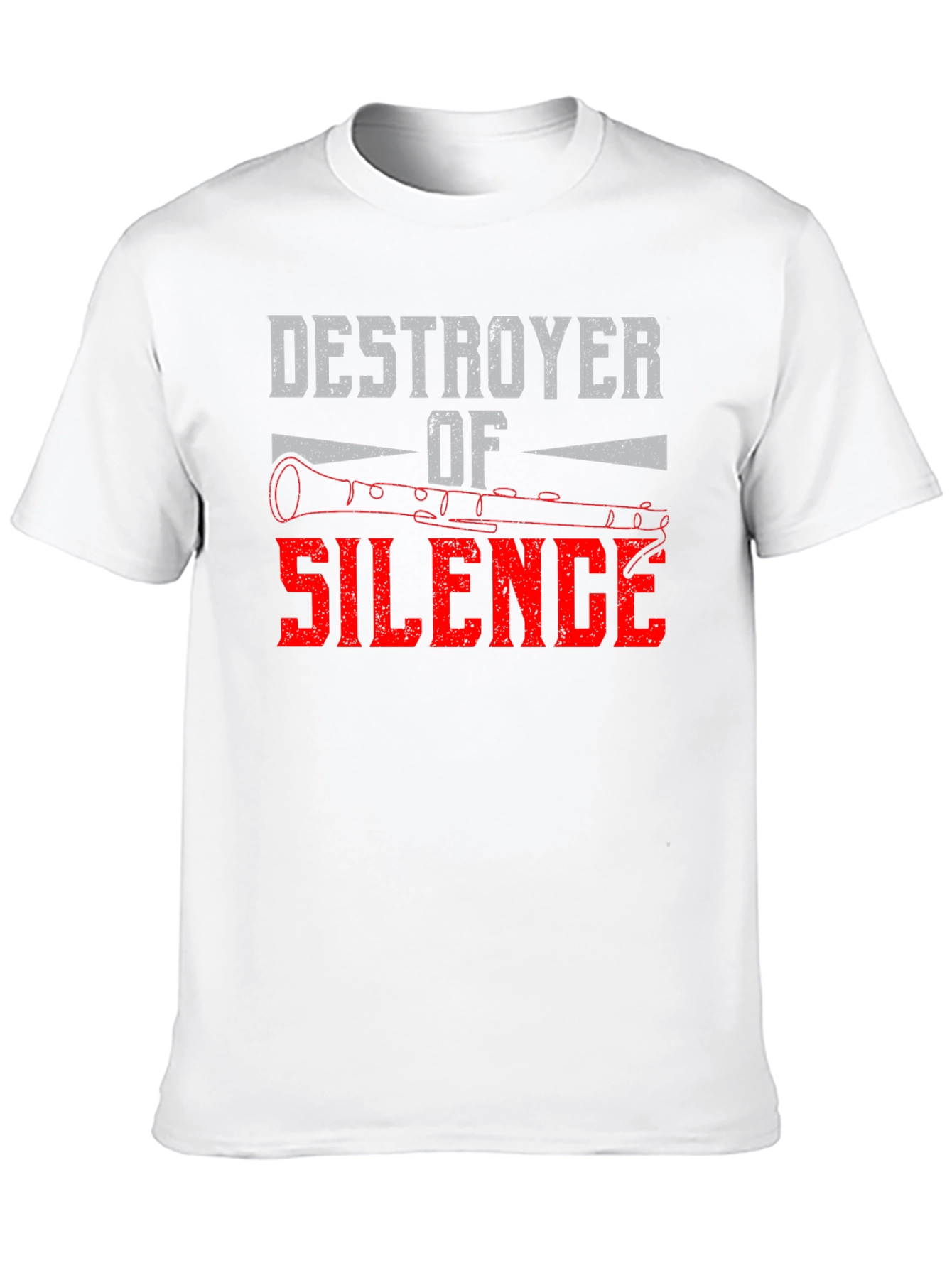 Camiseta Negra Destructor del Silencio para Músicos