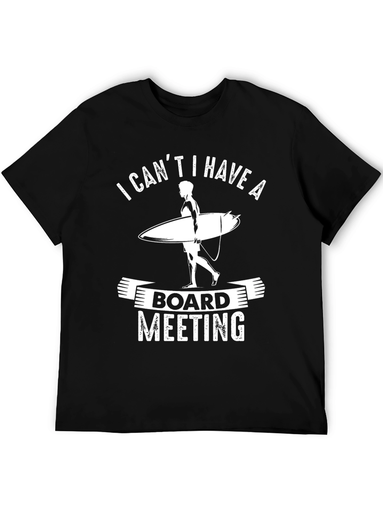 Camiseta Negra Board Meeting Surf