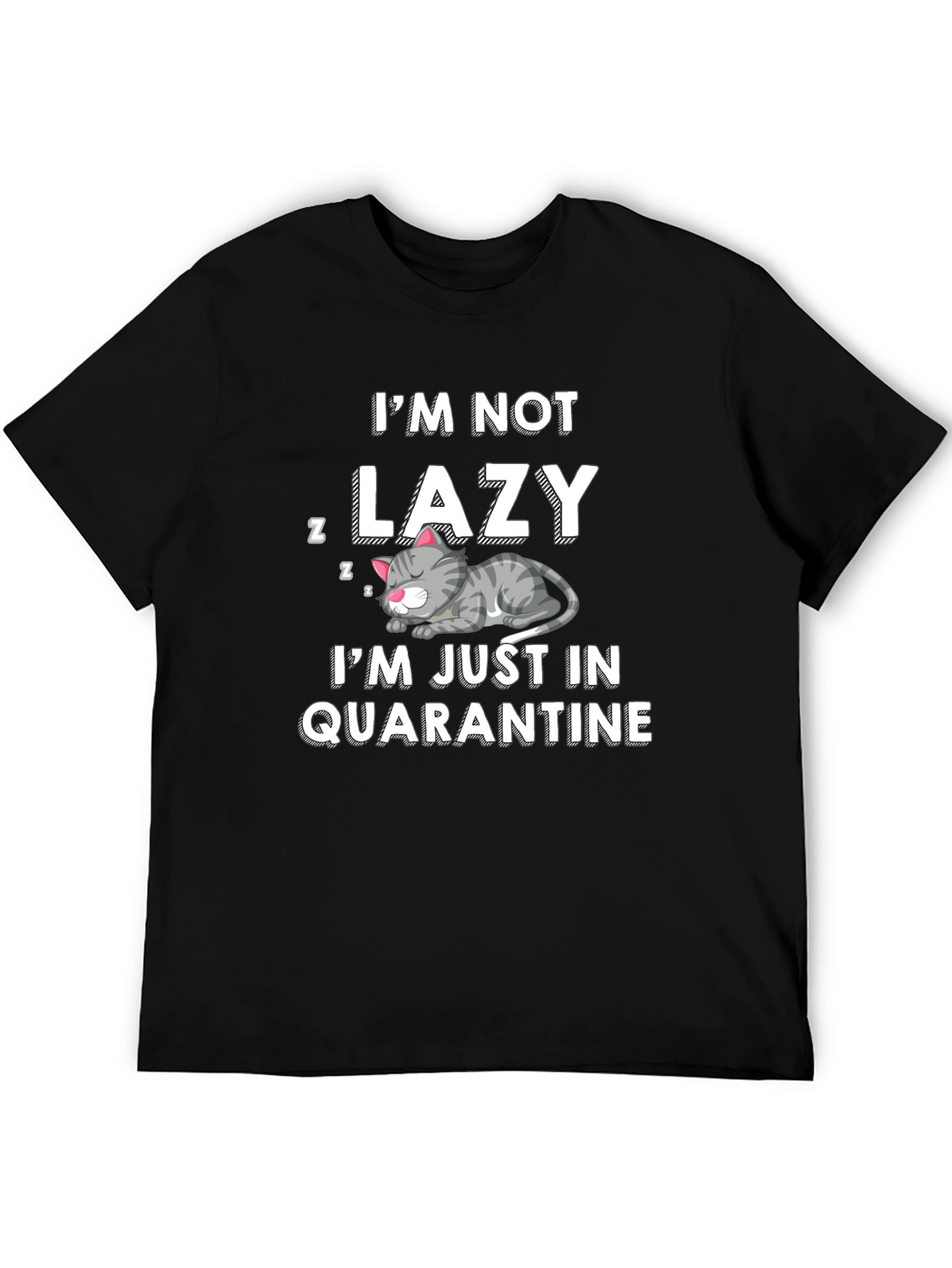 Camiseta Hombre No Soy Perezoso En Cuarentena