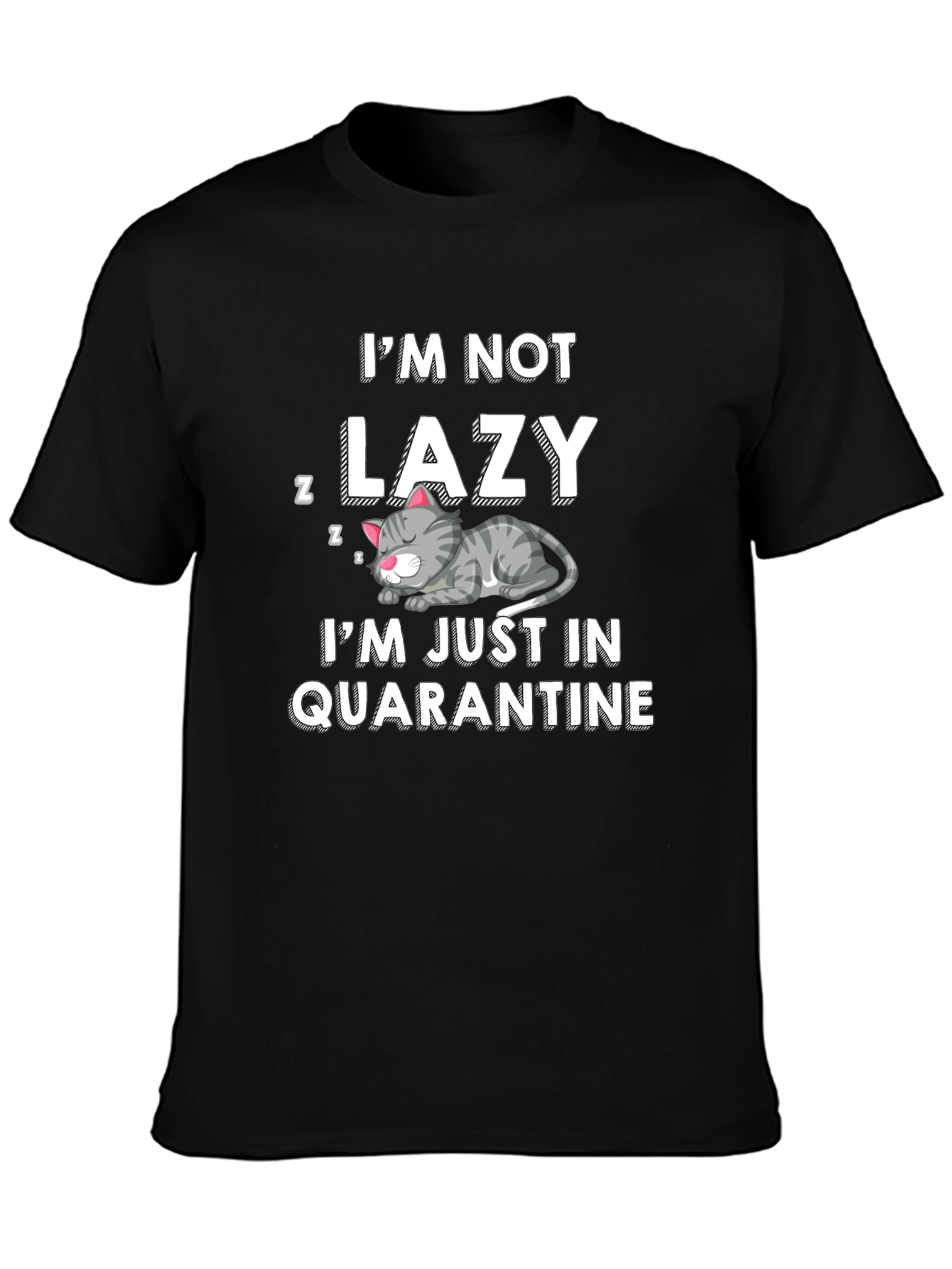 Camiseta Hombre No Soy Perezoso En Cuarentena