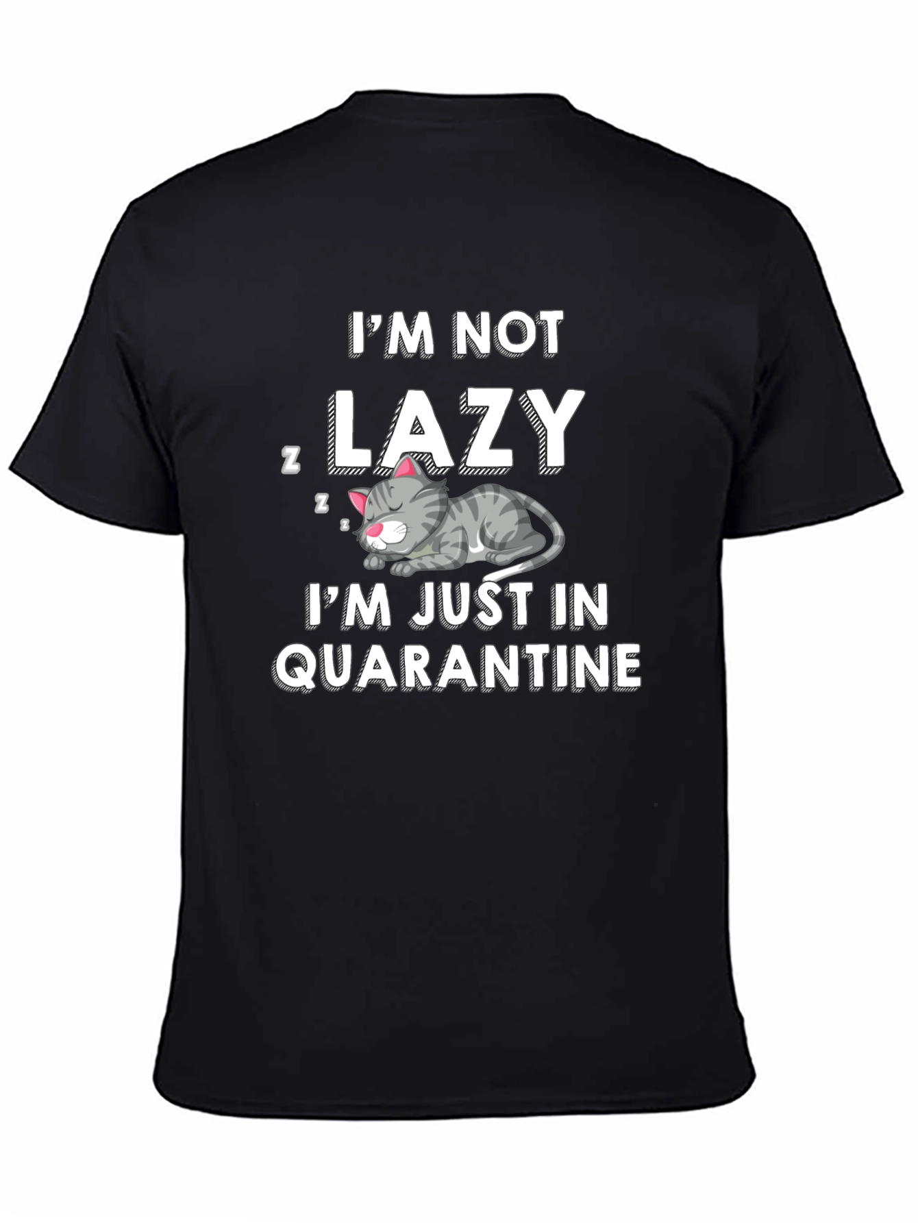 Camiseta Hombre No Soy Perezoso En Cuarentena