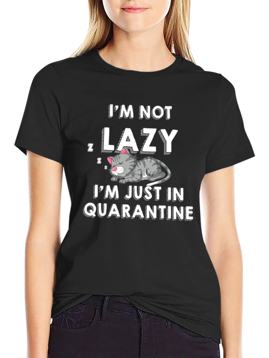 Camiseta Hombre No Soy Perezoso En Cuarentena