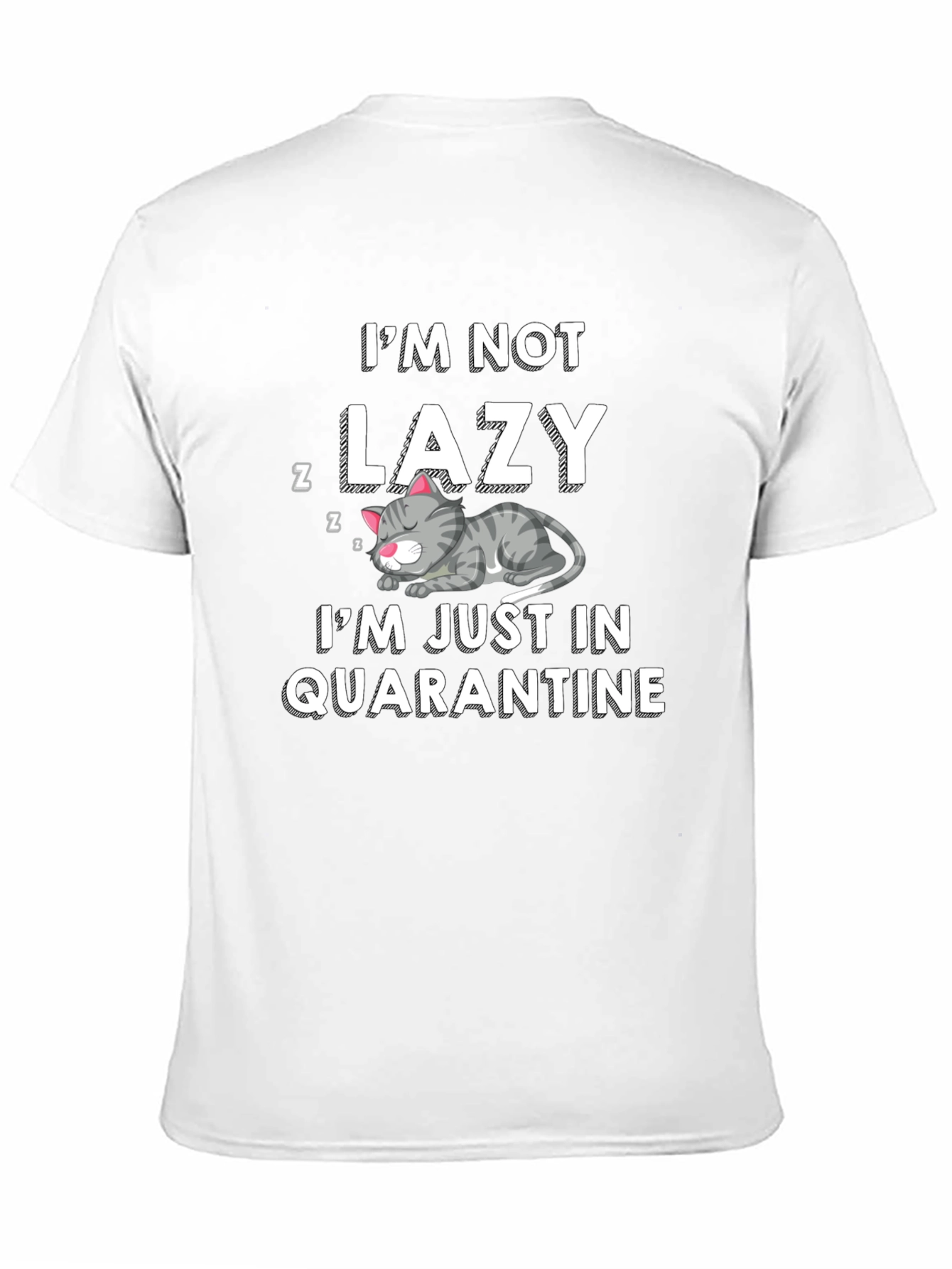 Camiseta Hombre No Soy Perezoso En Cuarentena