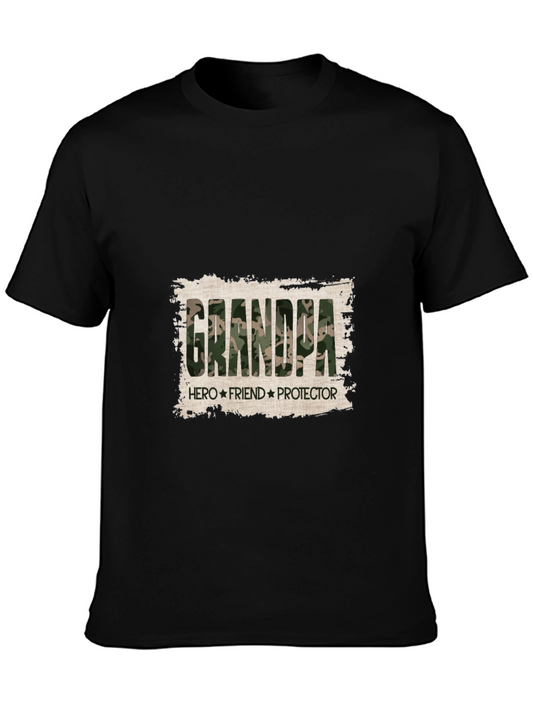 Camiseta Negra Grandpa Hero