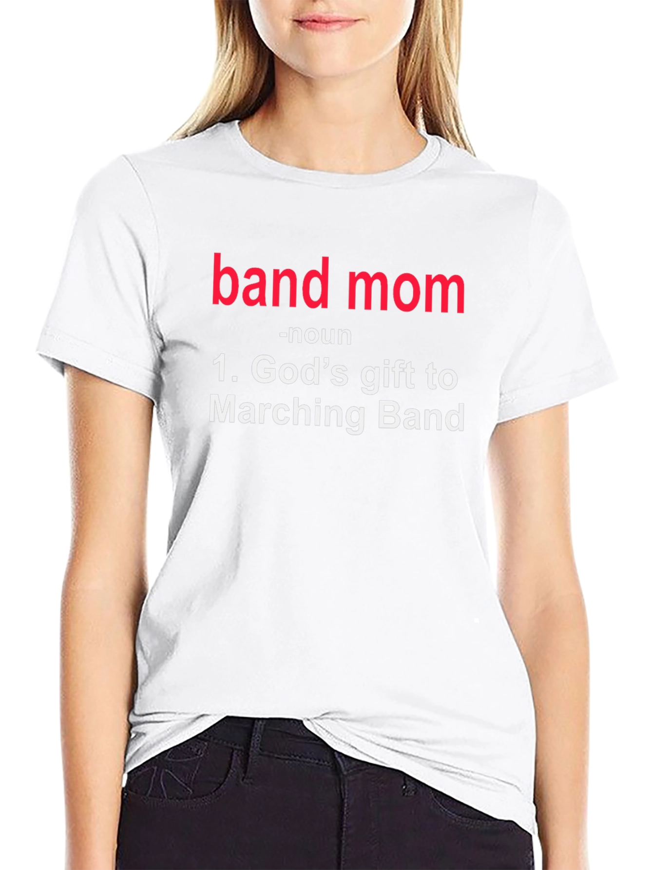 Camiseta Negra Band Mom - Regalo Ideal