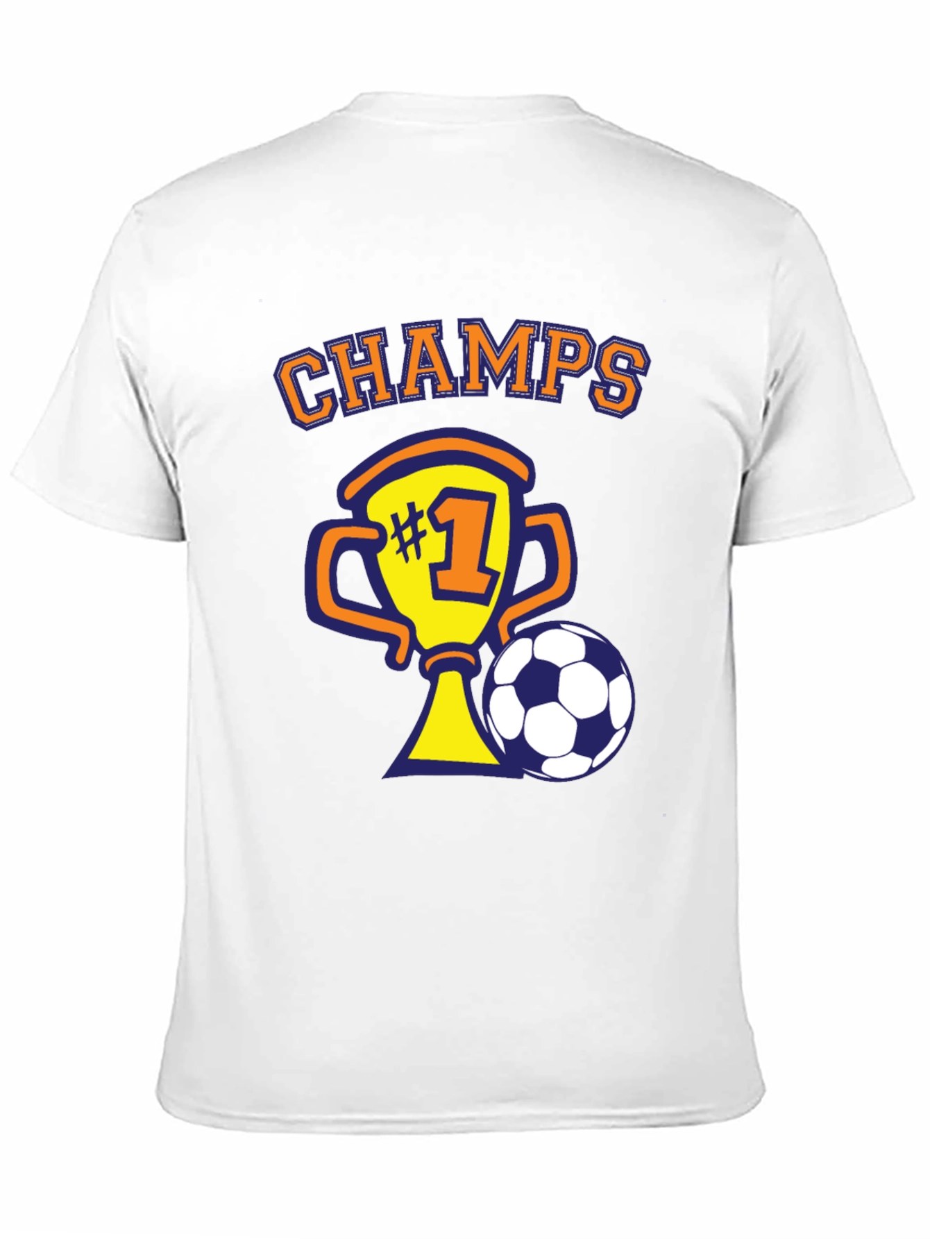 Camiseta Negra de Campeón de Fútbol