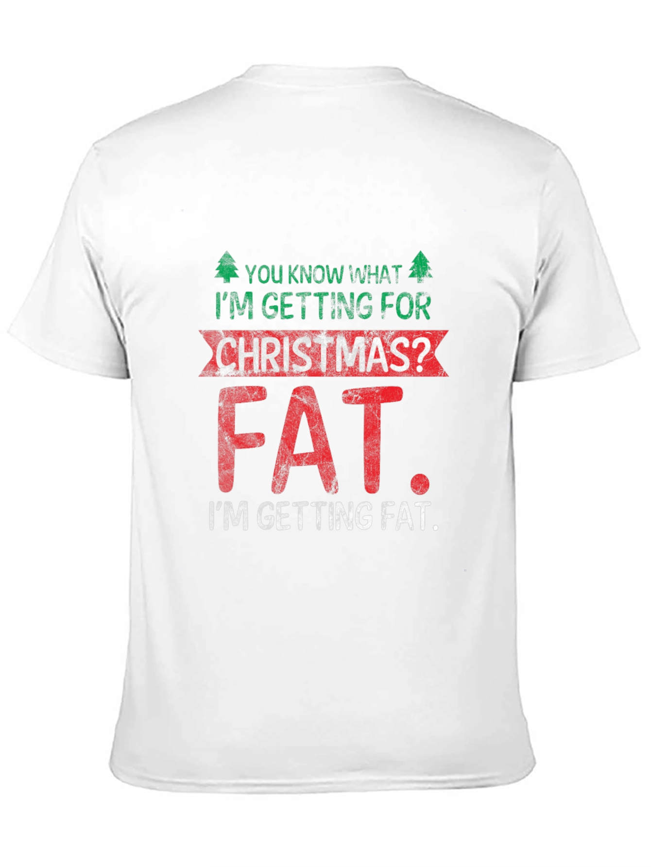 Camiseta Negra Navideña: ¡Recibiré Gordura!