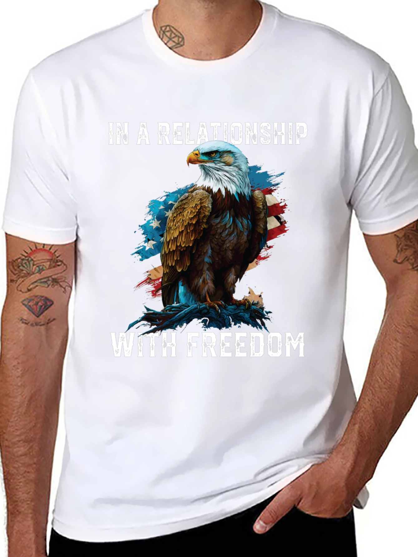 Camiseta Negra Águila Libertad