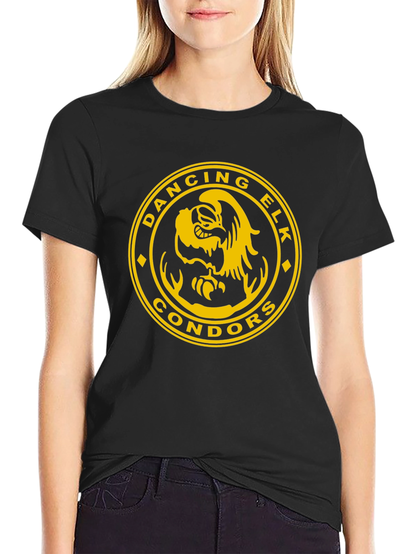 Camiseta Negra Dancing Elk Condors