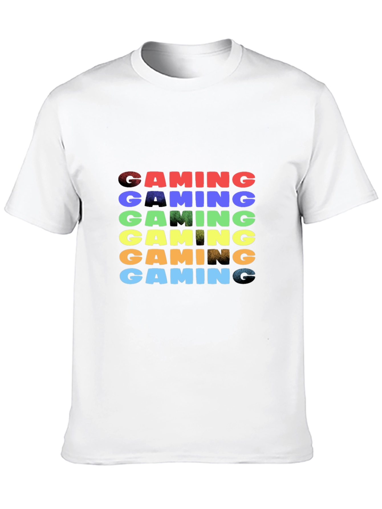 Camiseta Negra Gaming Arcoíris para Gamers
