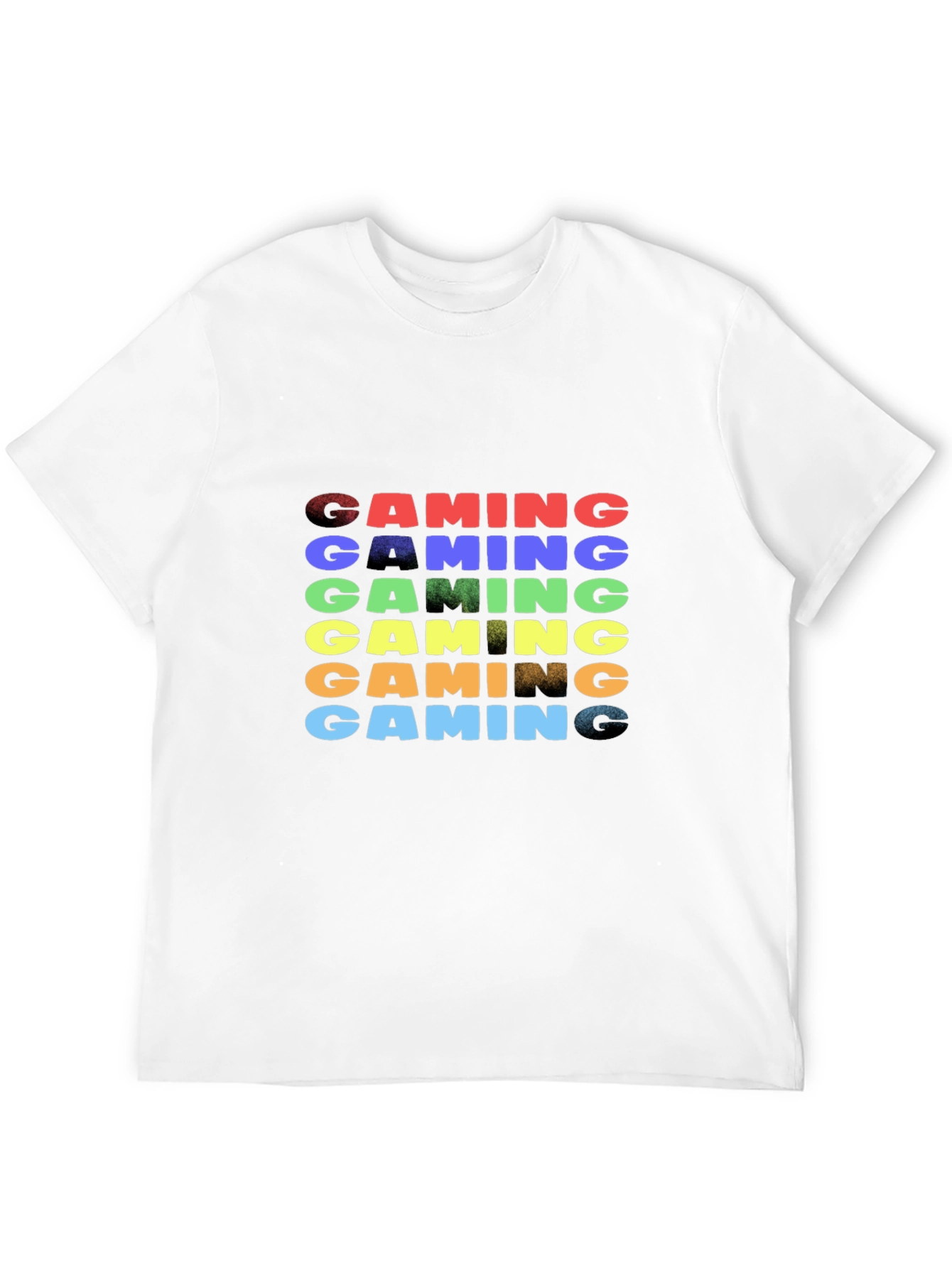Camiseta Negra Gaming Arcoíris para Gamers