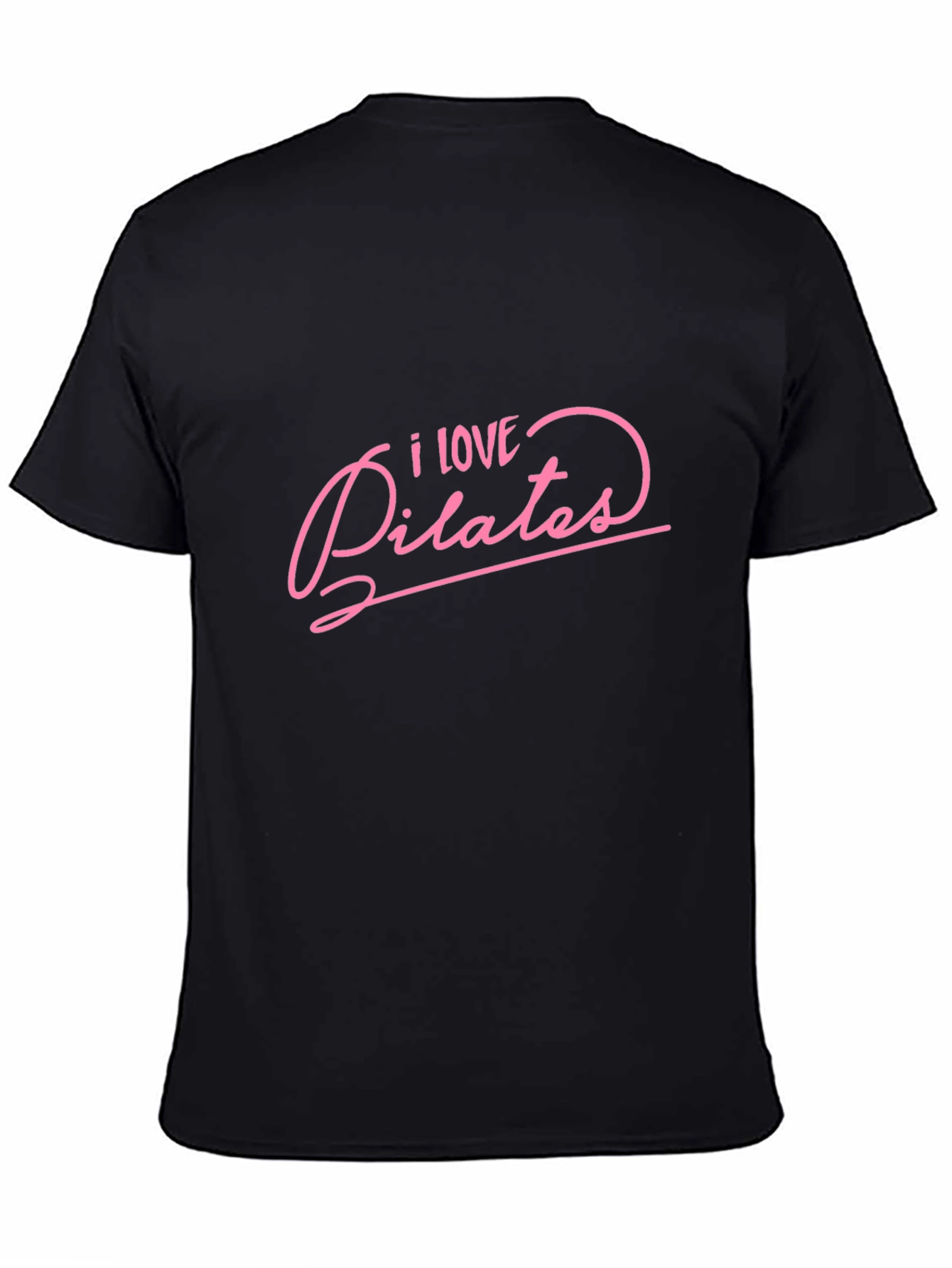Camiseta Negra I Love Pilates Algodón Suave