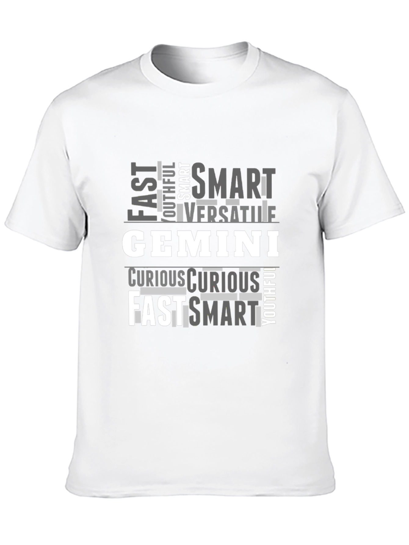 Camiseta Negra Géminis: Rápido Inteligente y Versátil