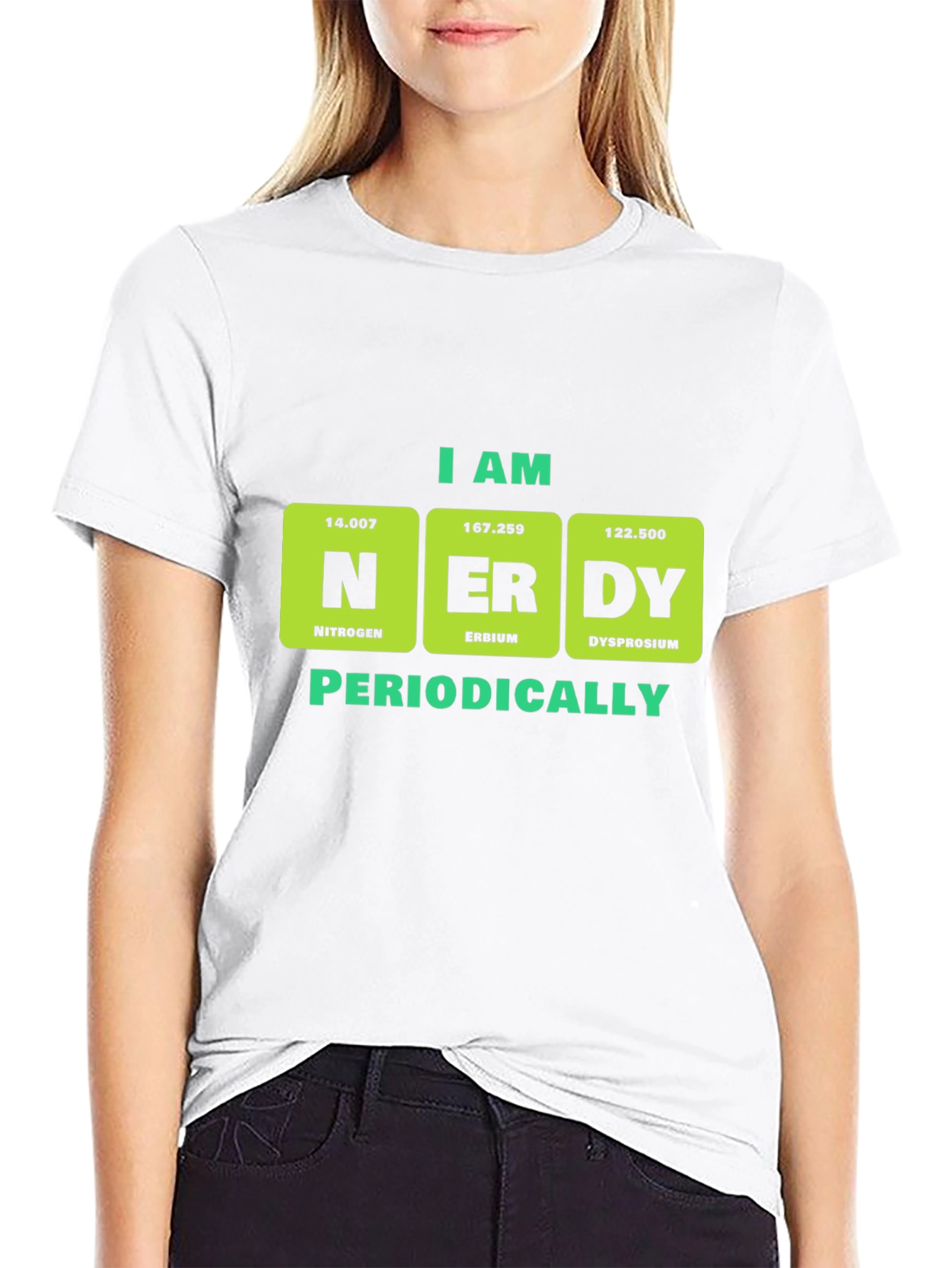 Camiseta Negra: Tabla Periódica Nerdy