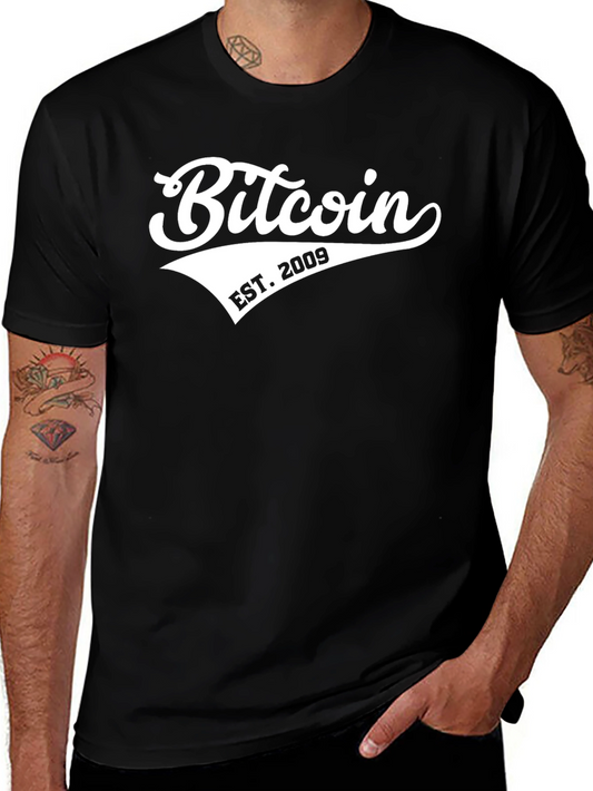 Camiseta Bitcoin - Est. 2009 - Diseño Clásico