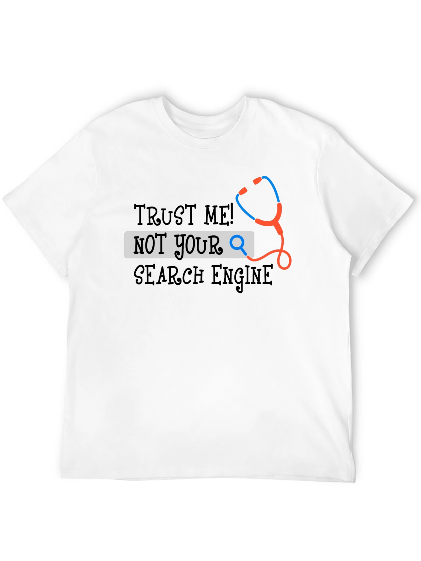 Camiseta Negra Trust Me! Not Your Search Engine
