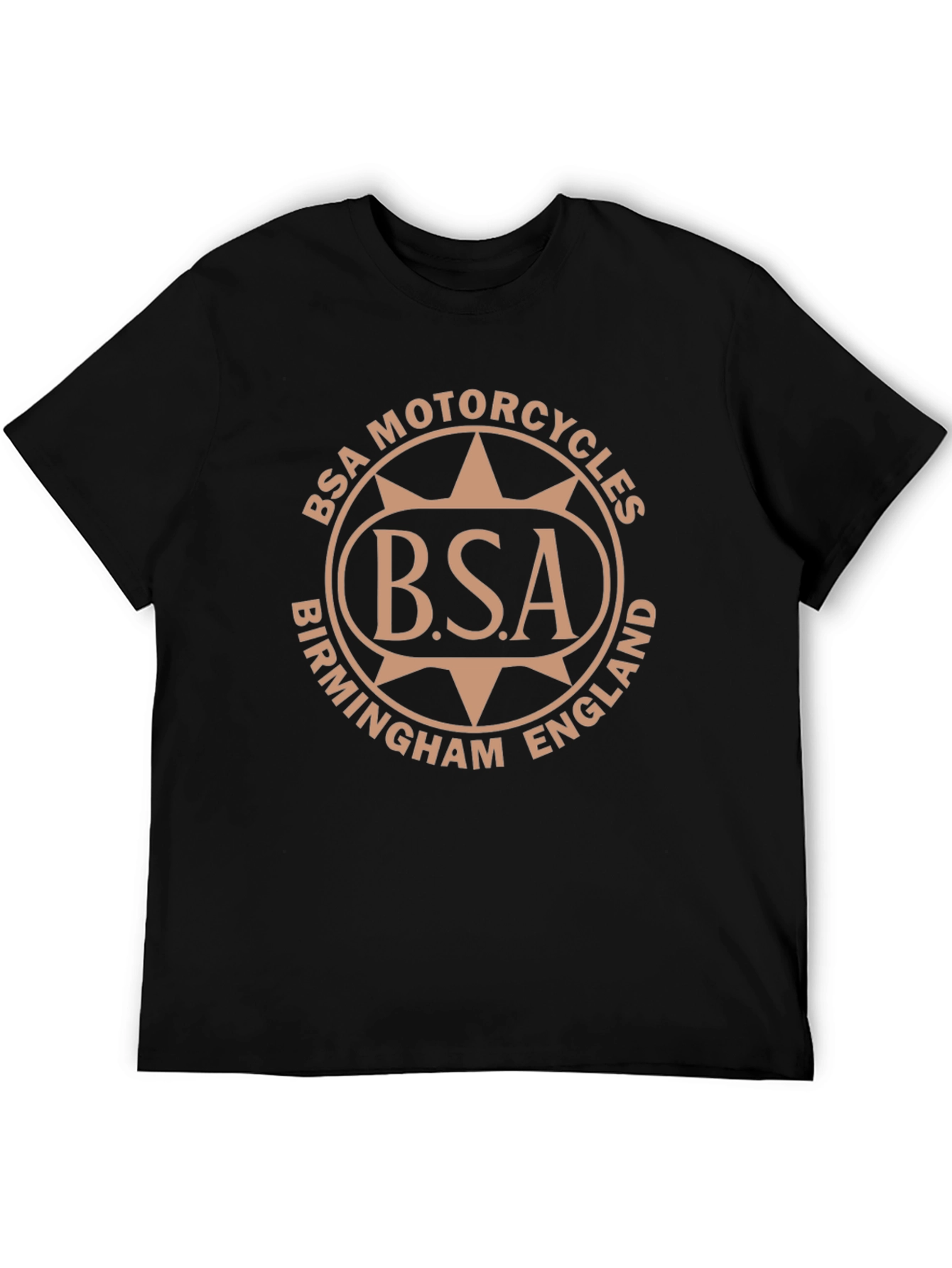 Camiseta BSA Motorcycles Birmingham England Negra