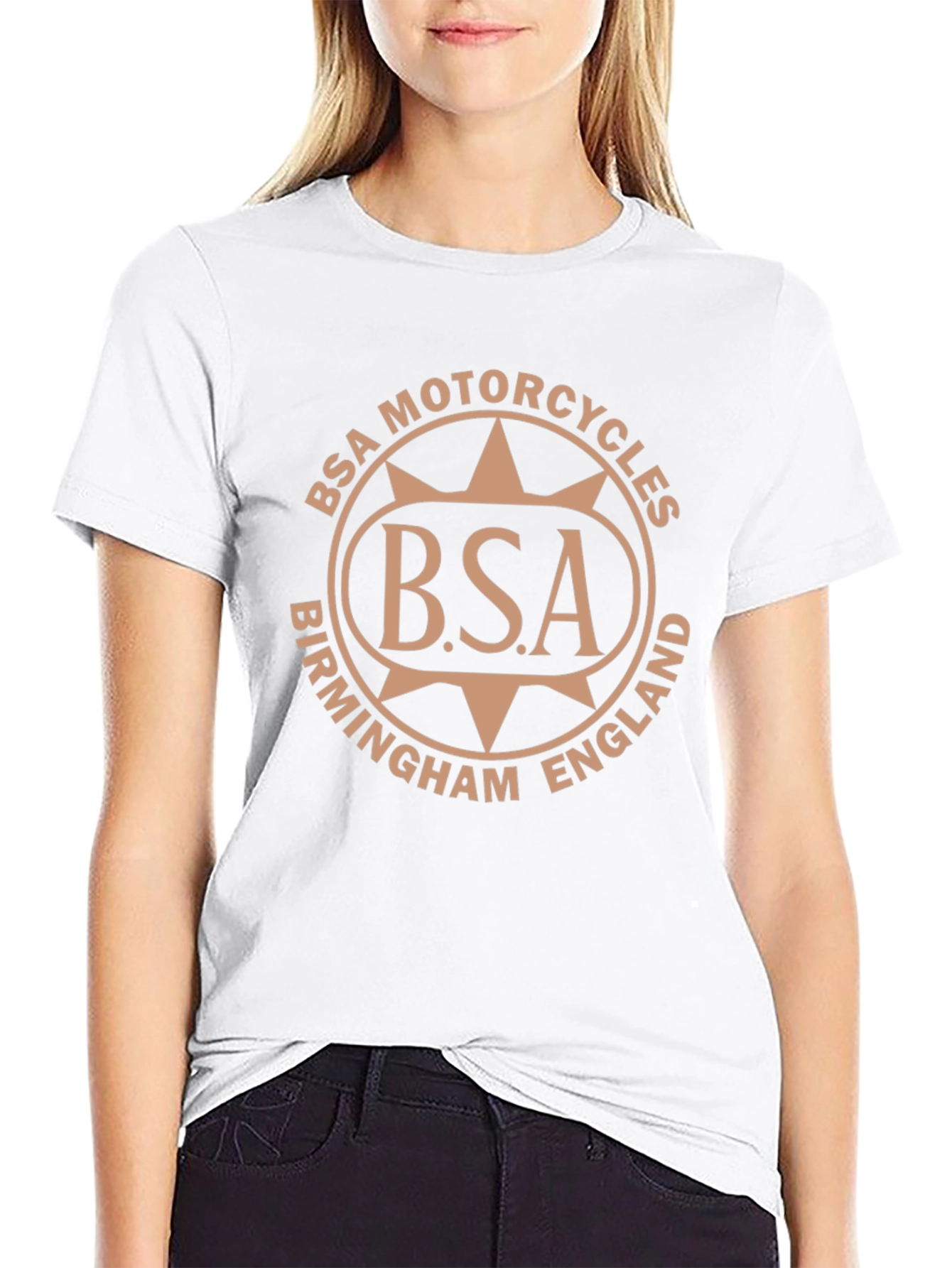 Camiseta BSA Motorcycles Birmingham England Negra