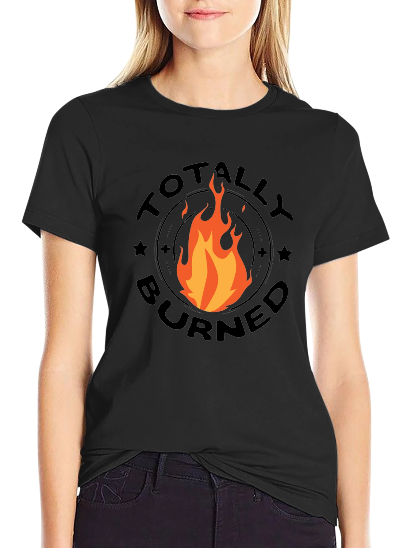 Camiseta Negra Totally Burned para Hombre