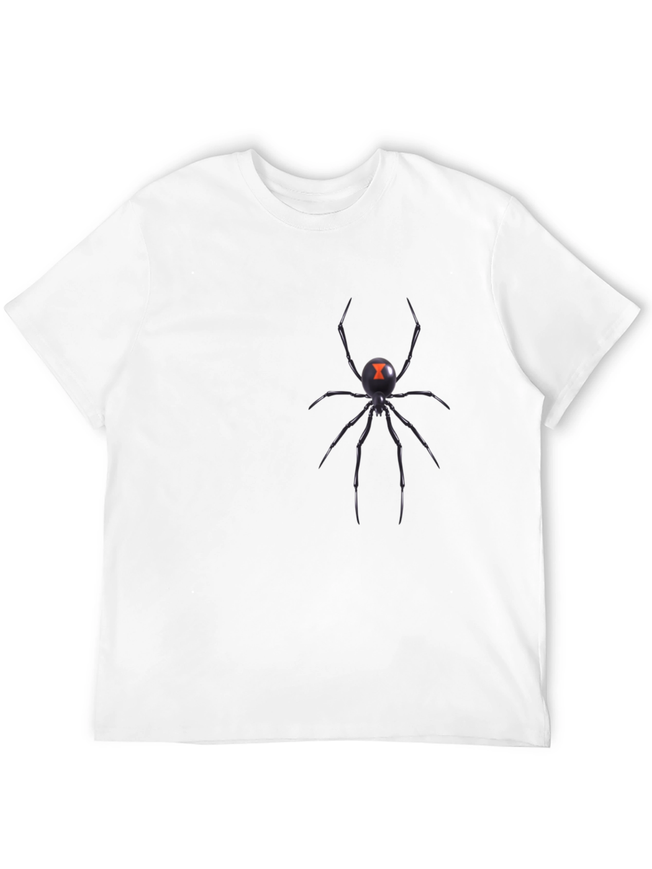 Camiseta Negra con Diseño de Araña Viuda Negra