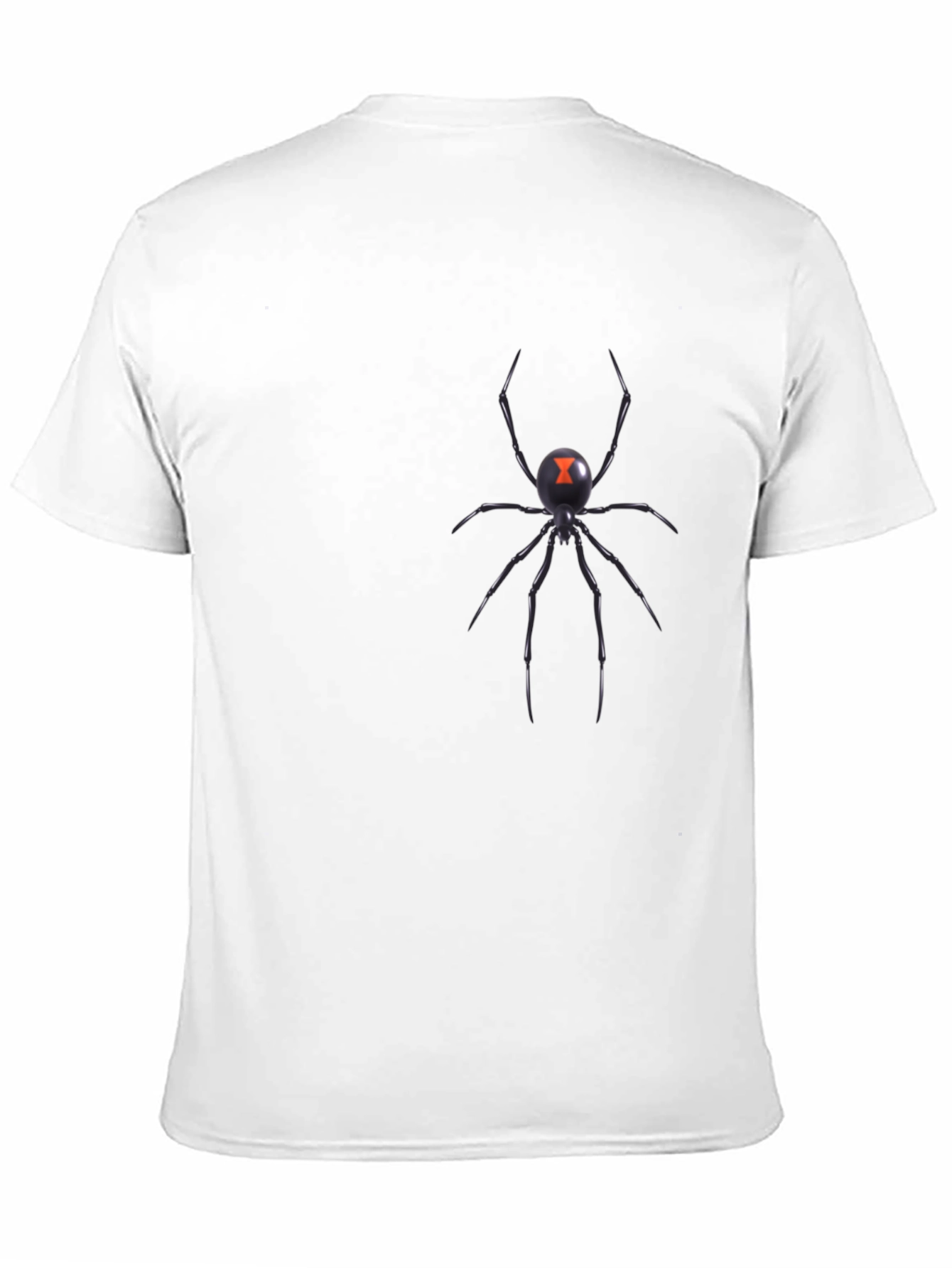 Camiseta Negra con Diseño de Araña Viuda Negra
