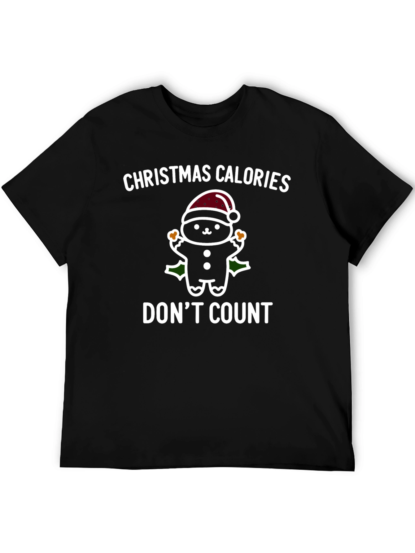 Camiseta Navideña Calorías Navideñas No Cuentan