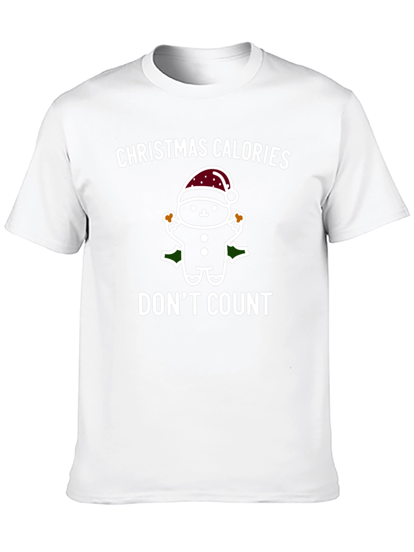 Camiseta Navideña Calorías Navideñas No Cuentan