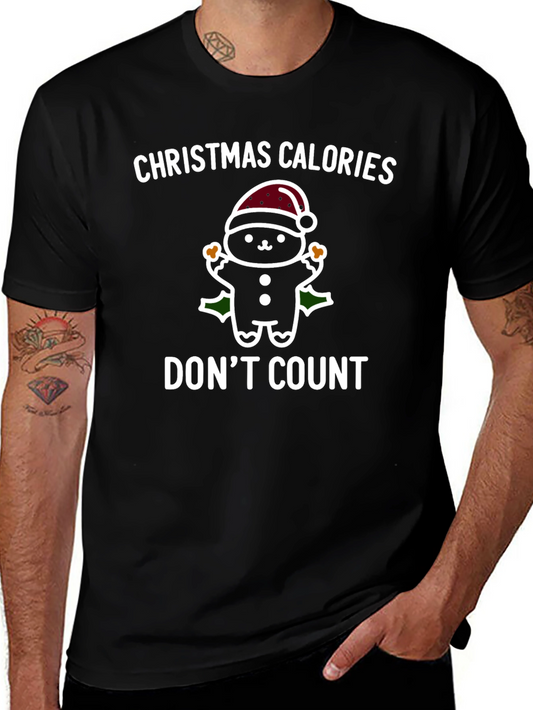 Camiseta Navideña Calorías Navideñas No Cuentan