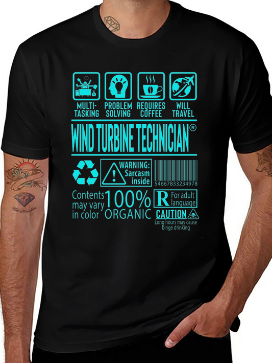 Camiseta Técnica de Turbina Eólica Orgánica